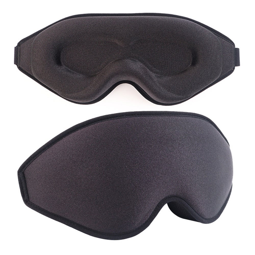 Masque De Nuit Trilancer - Conception Ergonomique Noir - Soie Glacée & Mousse Mémoire - Unisexe