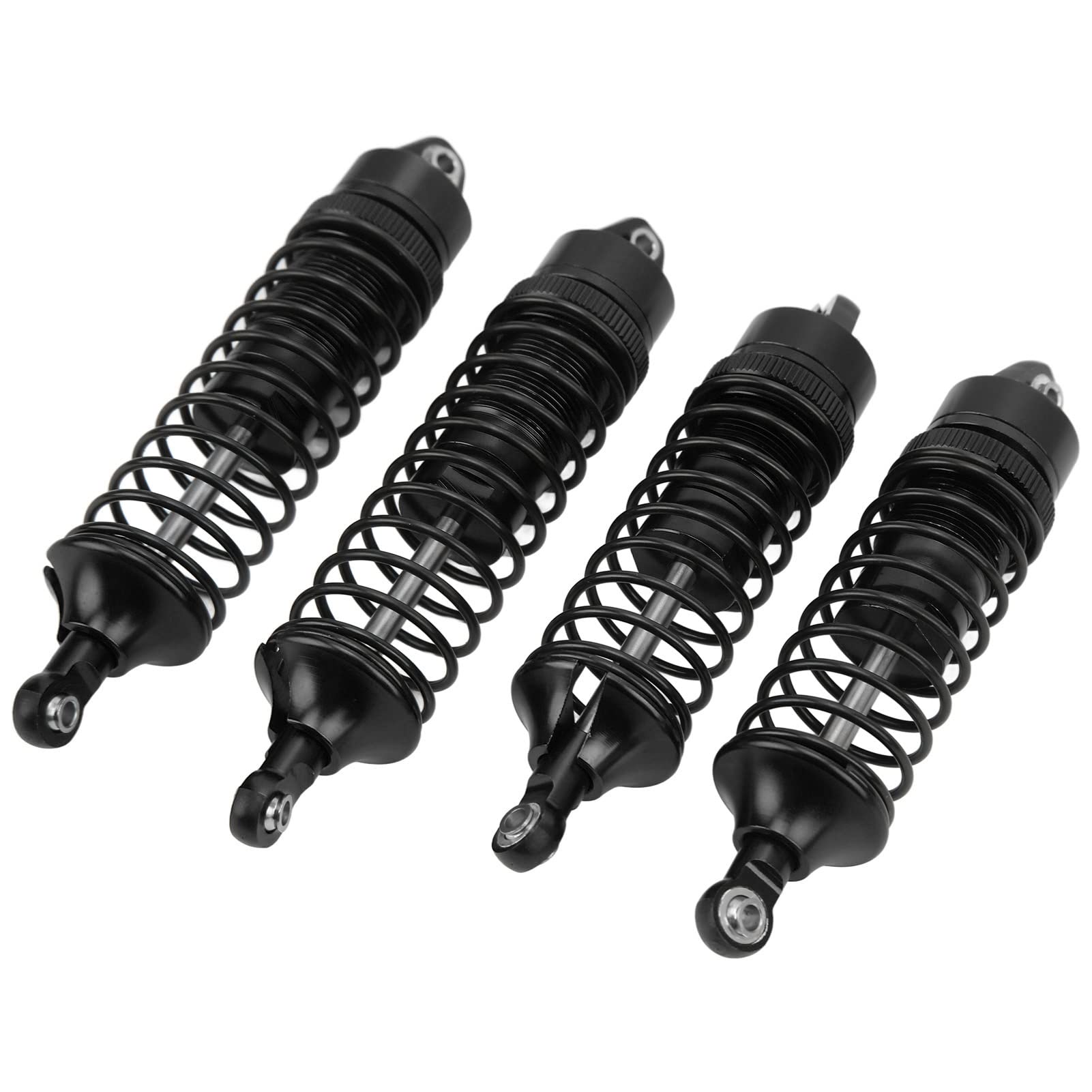 QUARKZMAN – Amortisseur RC 1/10 Aluminium Fileté 95mm – Avant/arrière Assemblé – Pour Crawler Et Buggy – Gris