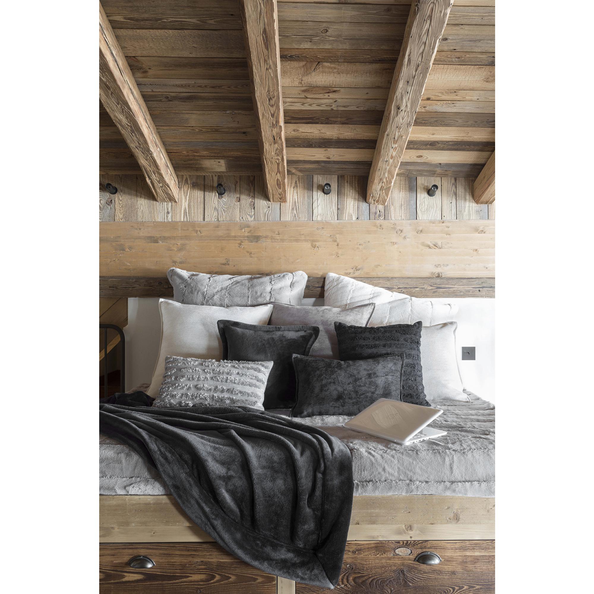 Plaid Tender asphalte 150 x 200 cm Vivaraise - 3