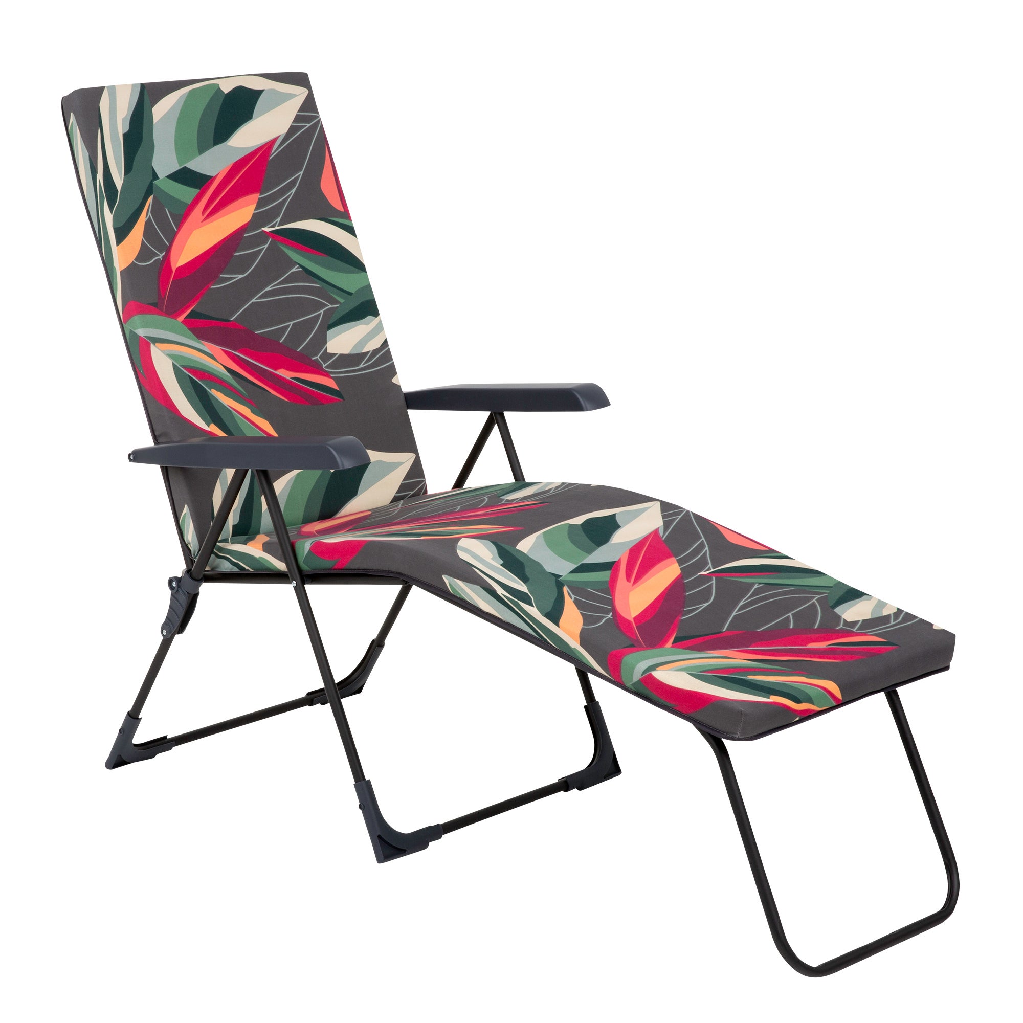 Leżak ogrodowy Barletta Black Edition wielokolorowy Patio