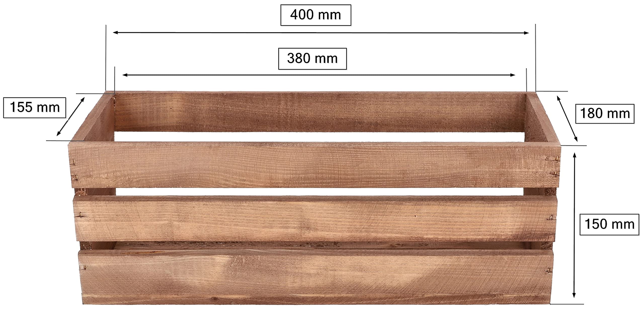 Skrzynka balkonowa drewniana 40 cm na kwiaty zioła - KOTARBAU - 2