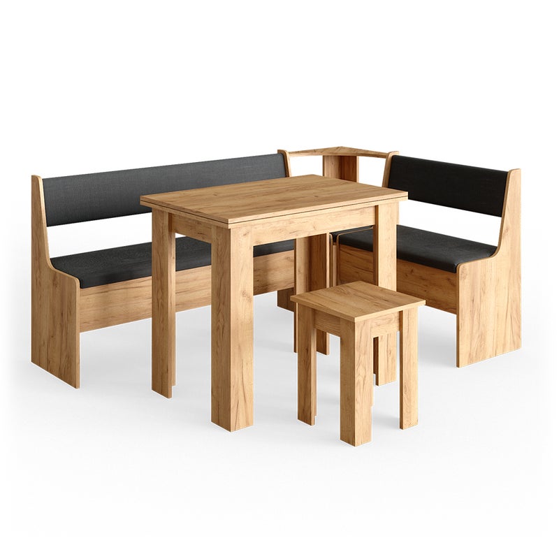 Vicco Corner Bank Group Roman, Złoty dąb energetyczny, 136.6 x 60 cm z tabelą