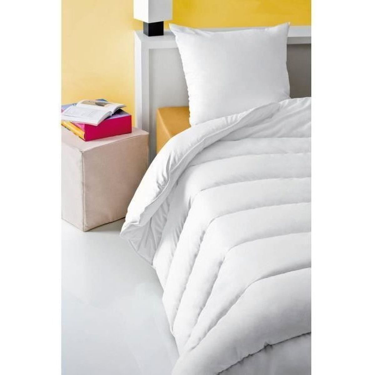 Couette anti acariens ABEIL Warm 220 x 240 cm 400 g m2 blanc 2 personnes - 3