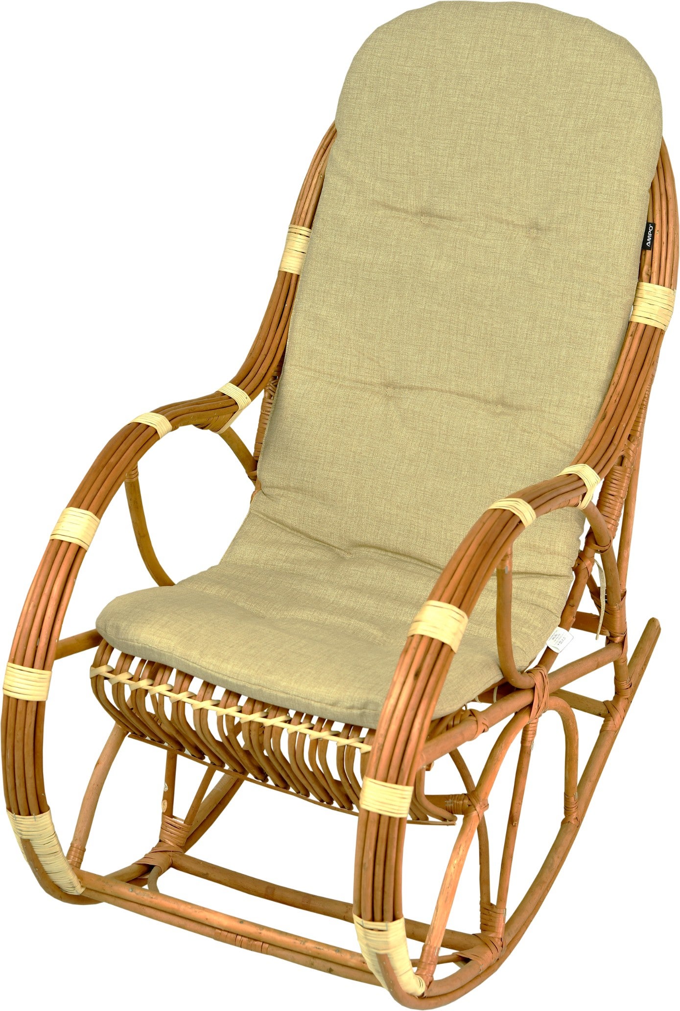 Poduszka na fotel bujany wiklinowy AMPO beżowy 1 szt.