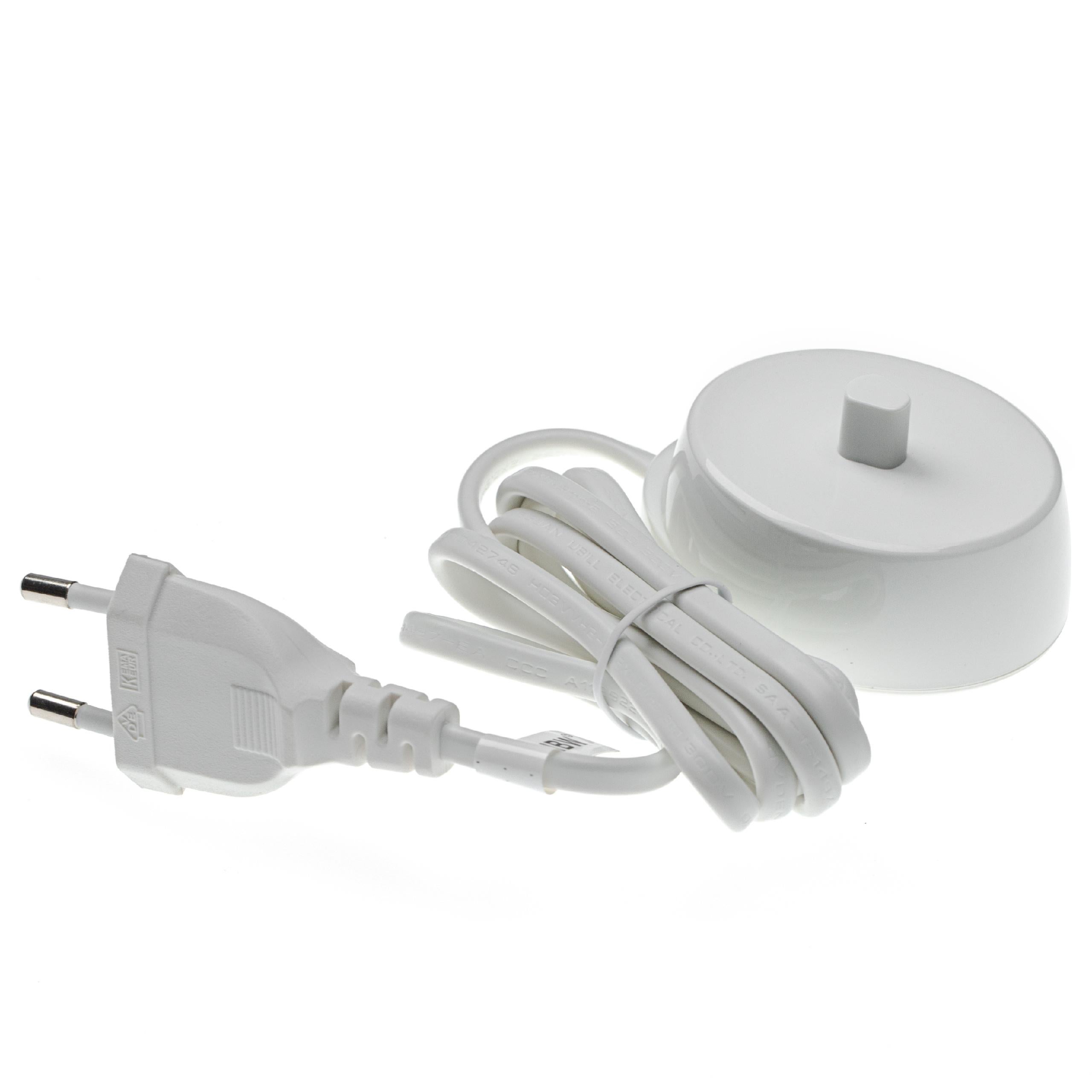 Portaspazzolino Da Parete EWS Products – Compatibile Con Caricabatterie Oral-B, USB, Bianco