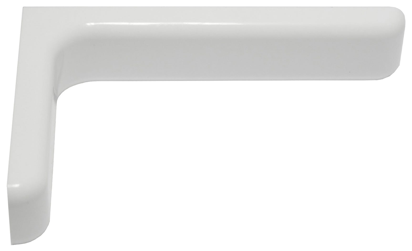 Soportes Para Estantes BRATA - 4 Piezas, Blanco, 25 Cm, Hasta 50 Kg Carga, ángulo 90°, Estructura Triangular