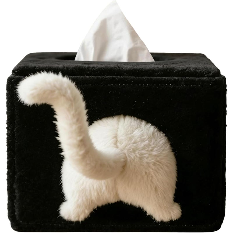 Pudełka na chusteczki w kształcie kociego , uroczy pojemnik na chusteczki w kształcie kota, dozownik chusteczek, dozownik serwetek do domu