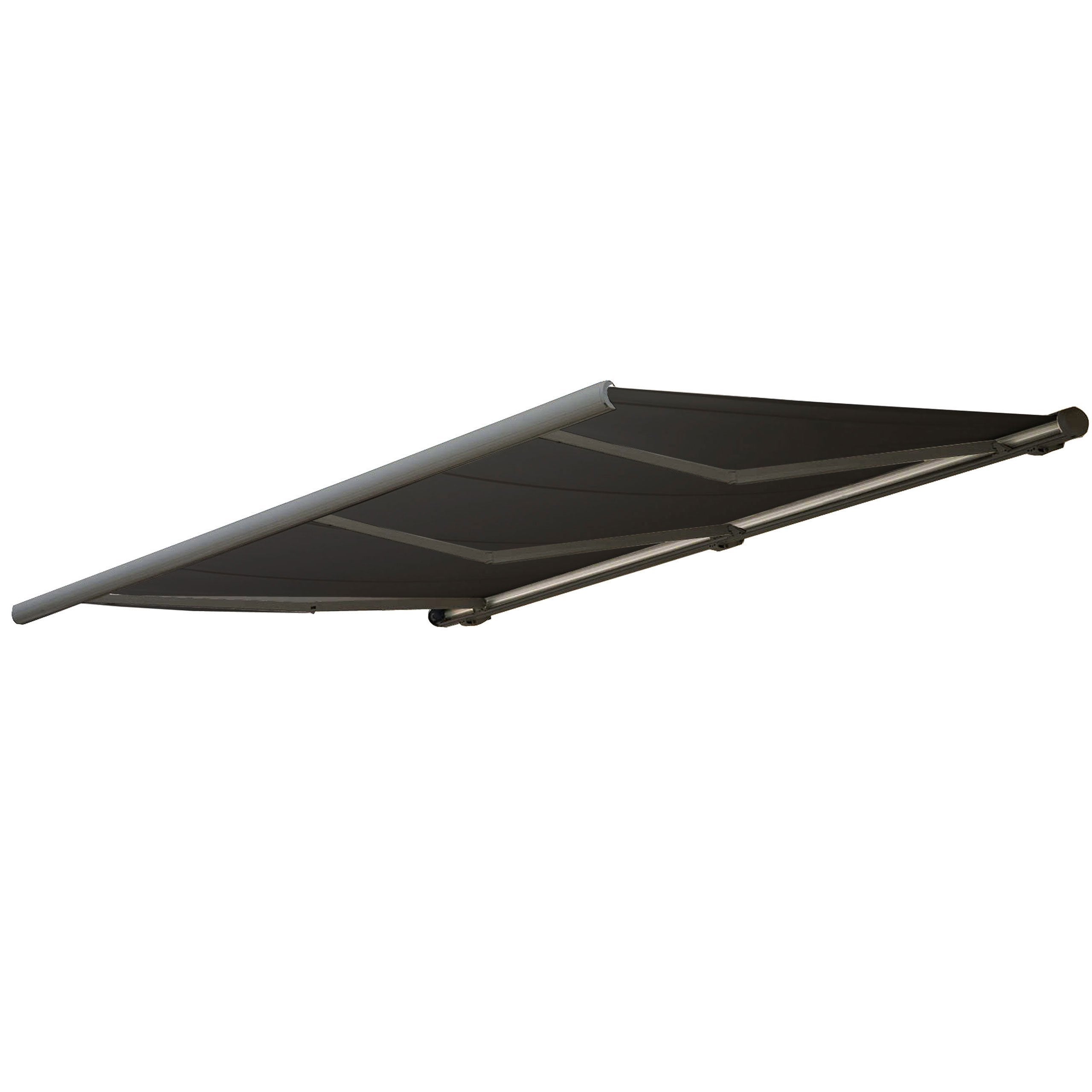 Wymienne poszycie do markizy T122, pełna kaseta Wymienne poszycie przeciwsłoneczne 4x3m ~ Poliester antracytowy