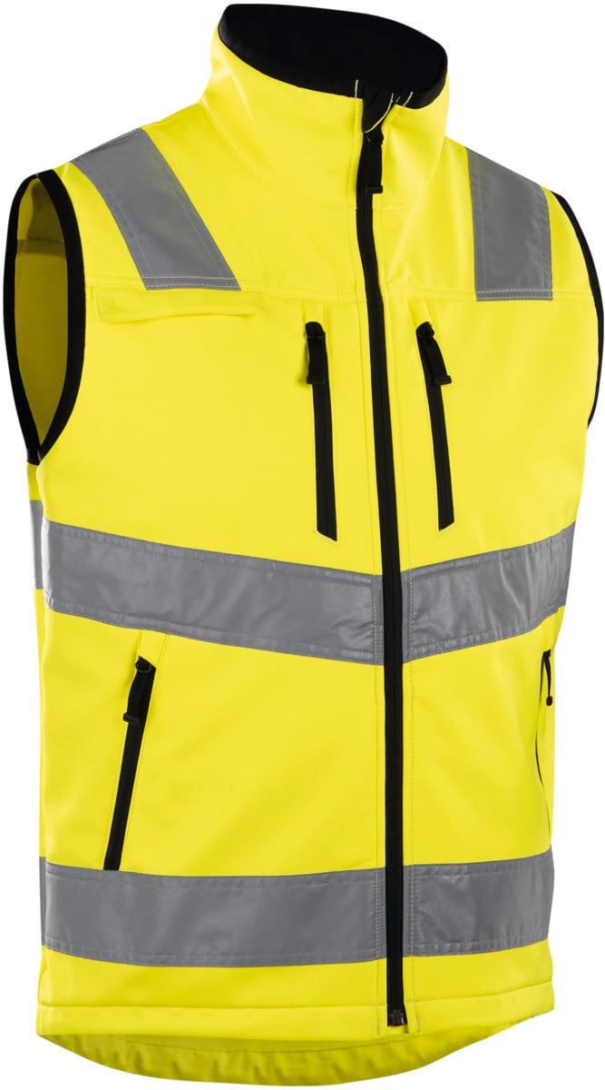 Gilet sans manches matelassé réversible fluo - sécurité haute
