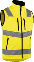 Gilet sans manches matelassé réversible fluo - sécurité haute Gilet sans manches matelassé réversible fluo - sécurité haute
