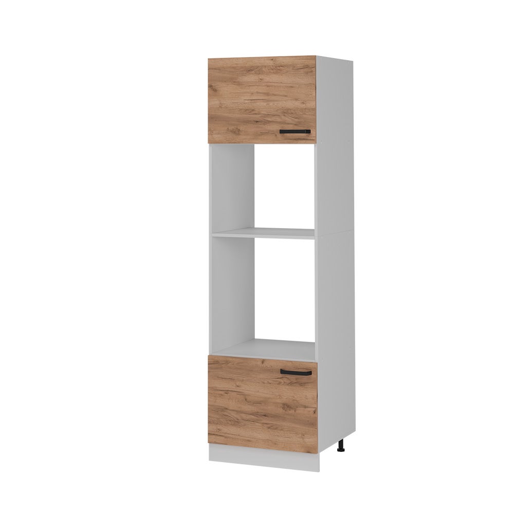 Vicco armario para microondas r-line, roble dorado, 60 cm sin encimera