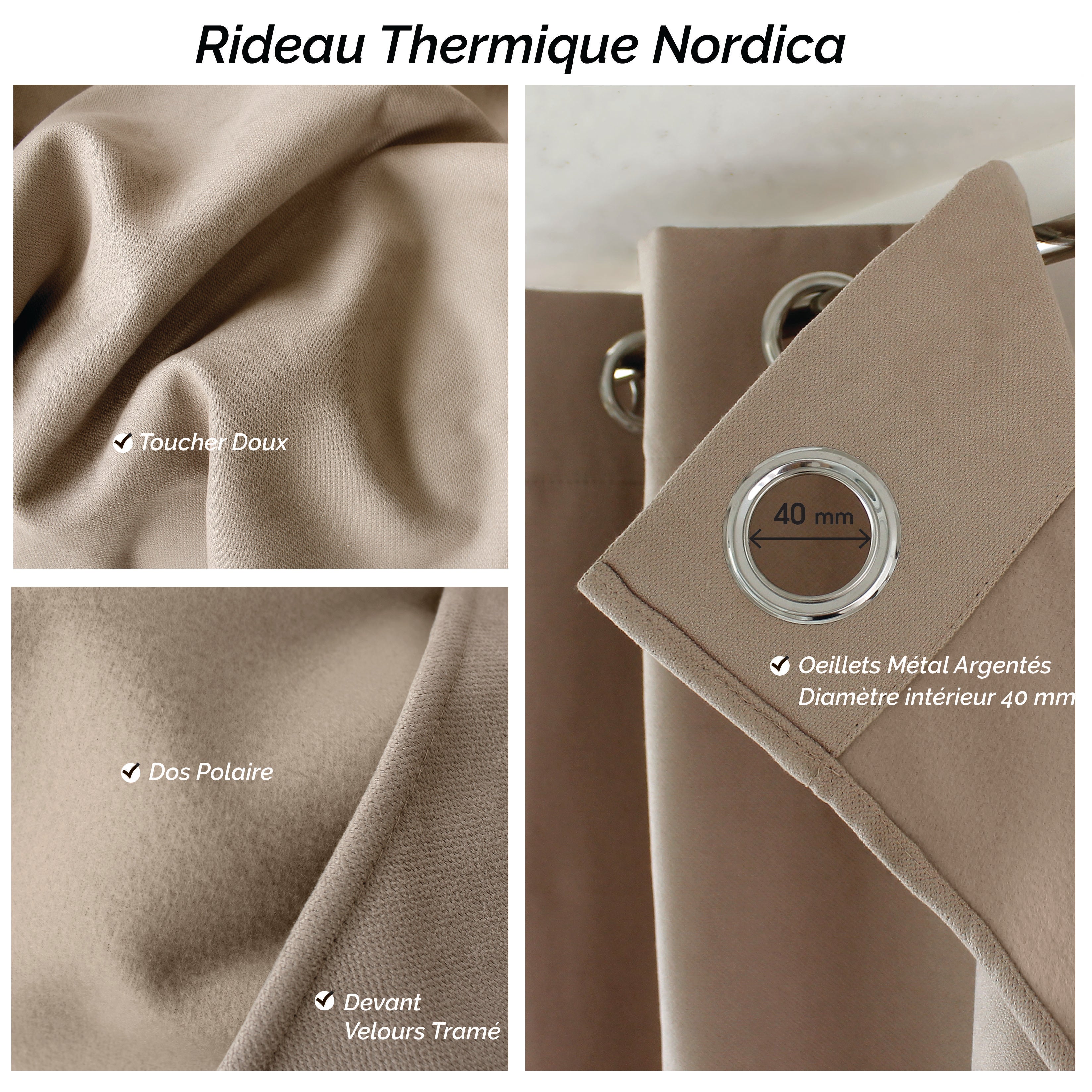 Rideau Thermique Occultant 