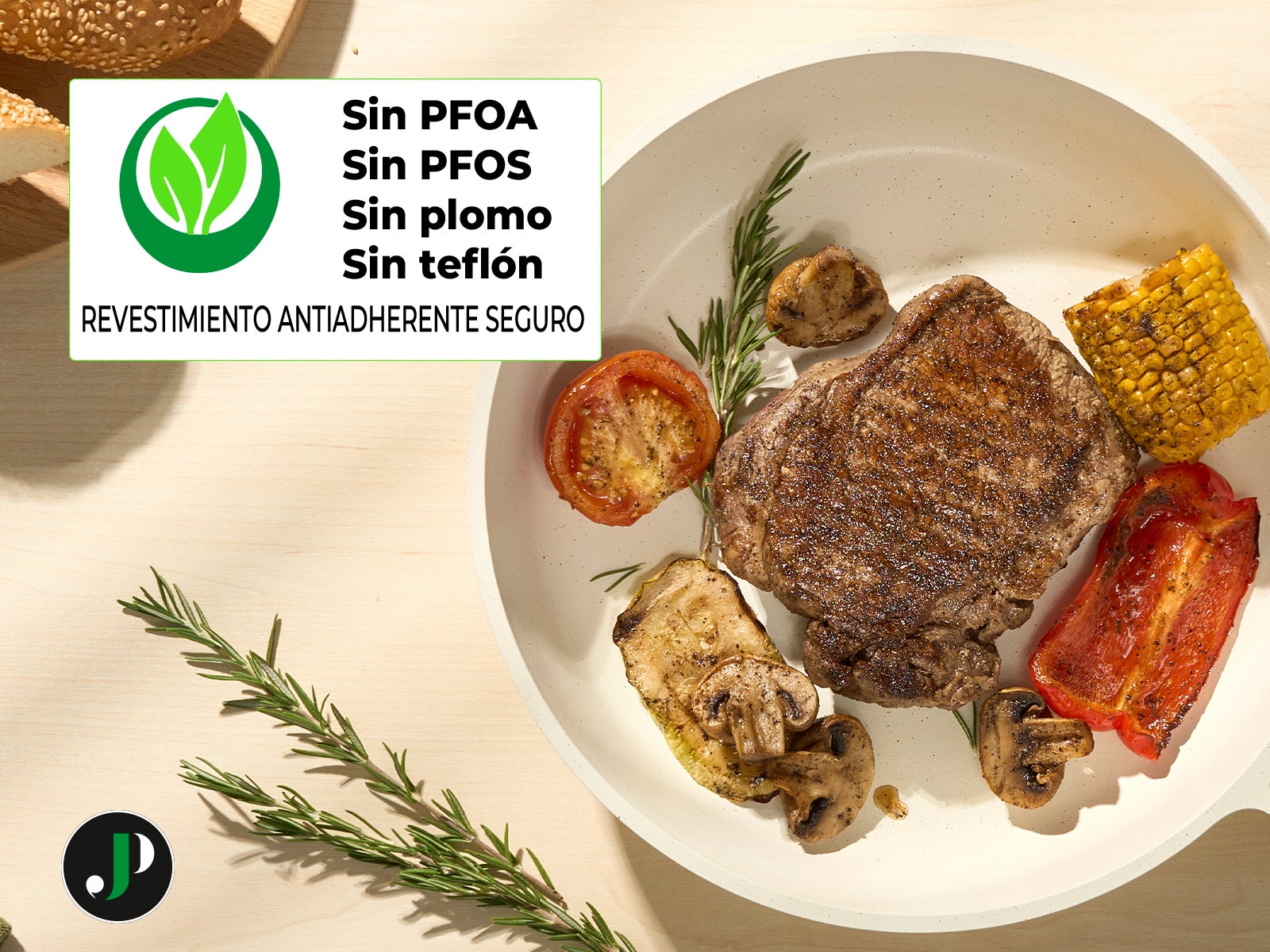 Just Perfecto 21 ollas y sartenes de inducción - Juego de ollas y sartenes con tapa para todas las fuentes de calor - Ollas sin PFOA - PFAS - 4