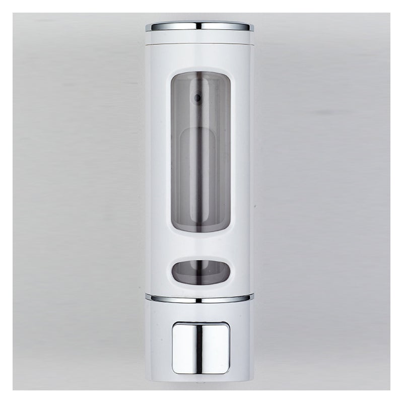 400ML i biały - 1 szt., dozownik mydła montowany na ścianie, ręczny dozownik mydła w płynie, żelu pod prysznic, szamponu -