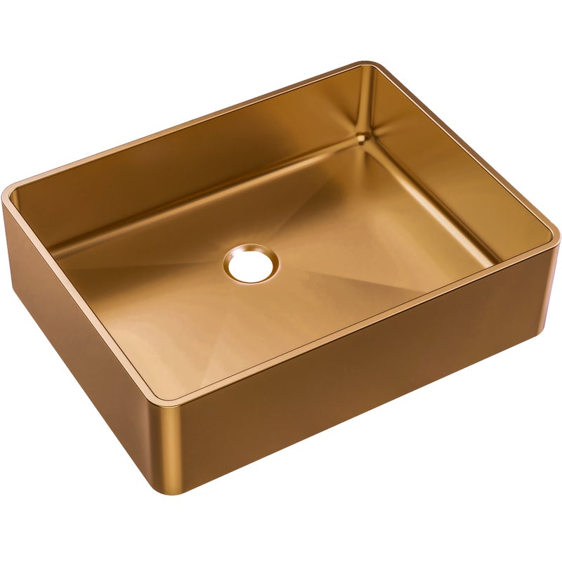 Luisa Umywalka 48x37 ze stali nierdzewnej szczotkowana miedź