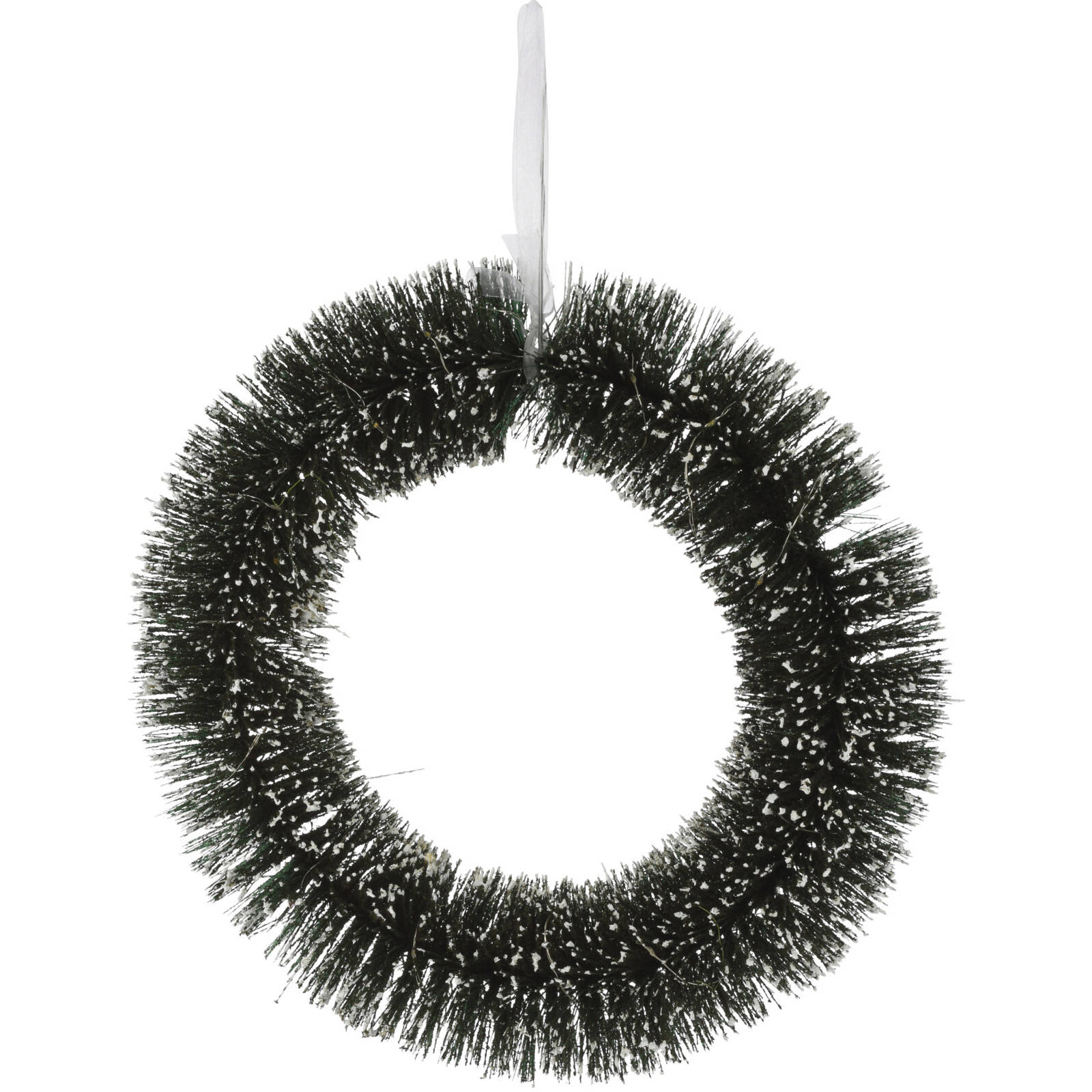 Couronne De Noël Avec éclairage LED Et Décoration Warth - 60 Cm - Vert