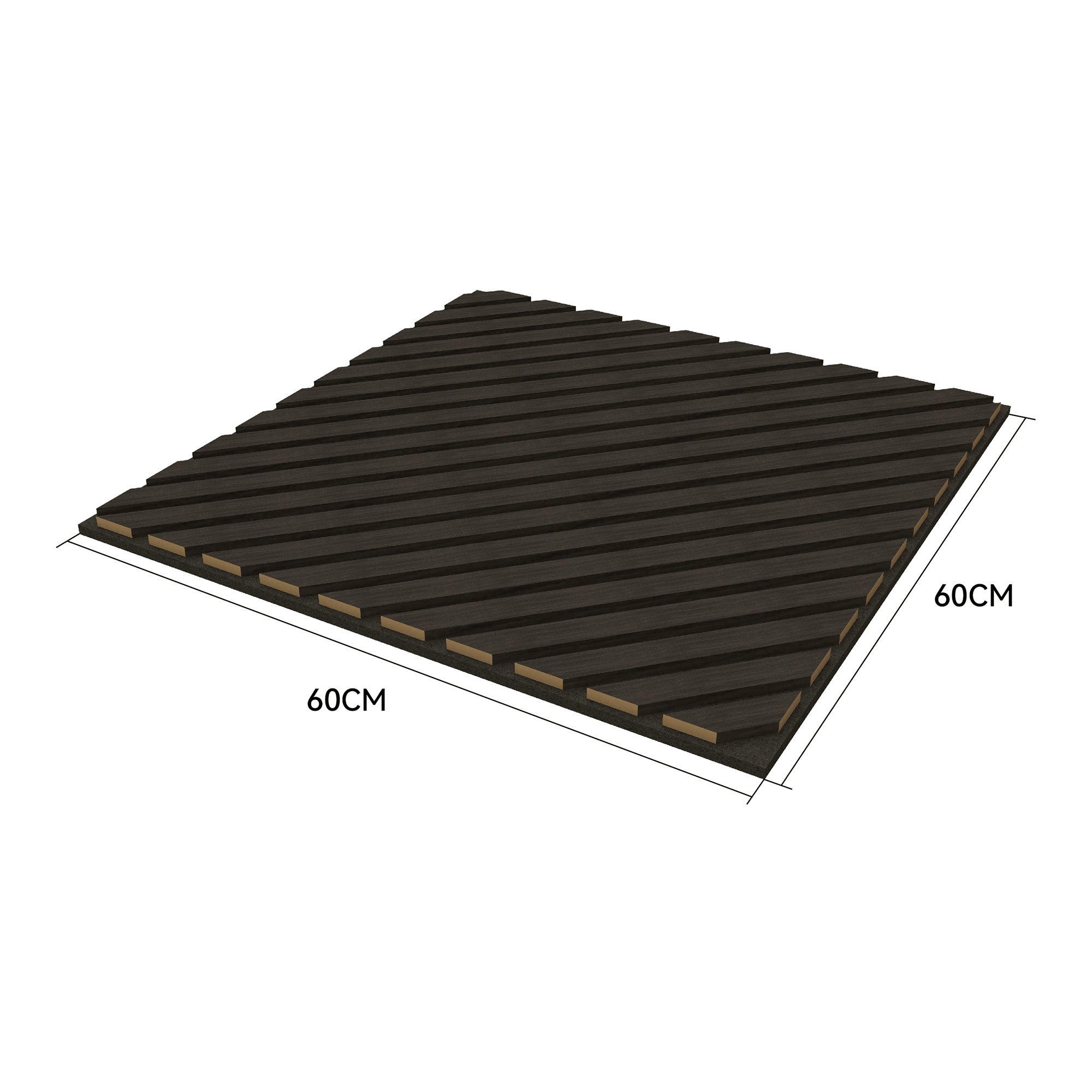 Conjunto de 4 painéis acústicos 3D Vang com lâminas diagonais 1,44 m² Carvalho cinzento [NEU.HOLZ] - 5