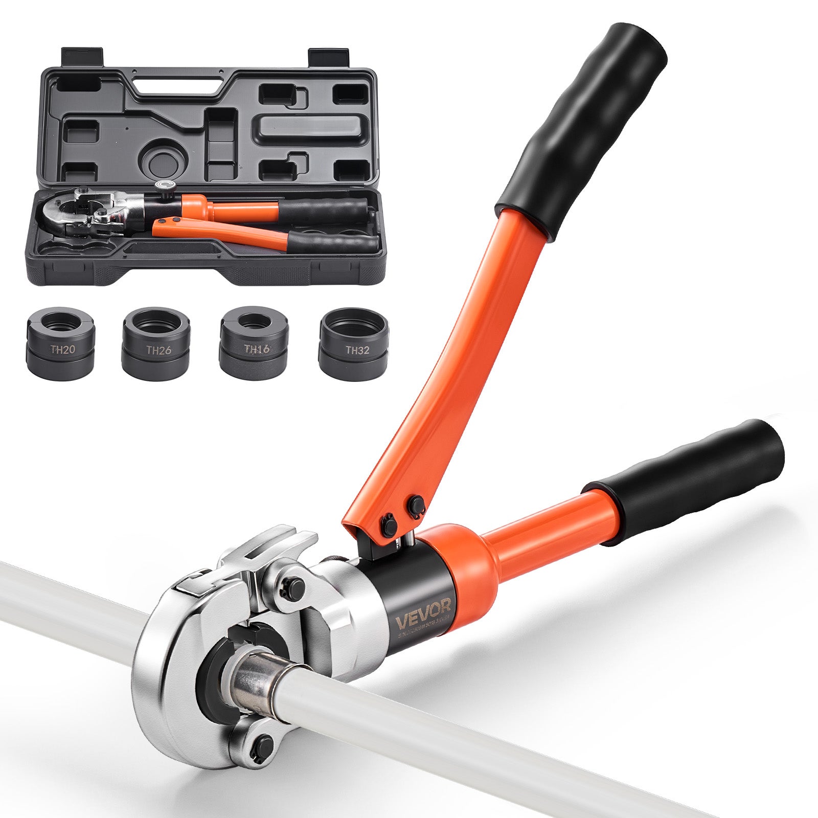Hydrauliczna zaciskarka do rur PEX VEVOR TH16 TH20 TH26 TH32 prasa instalacyjna