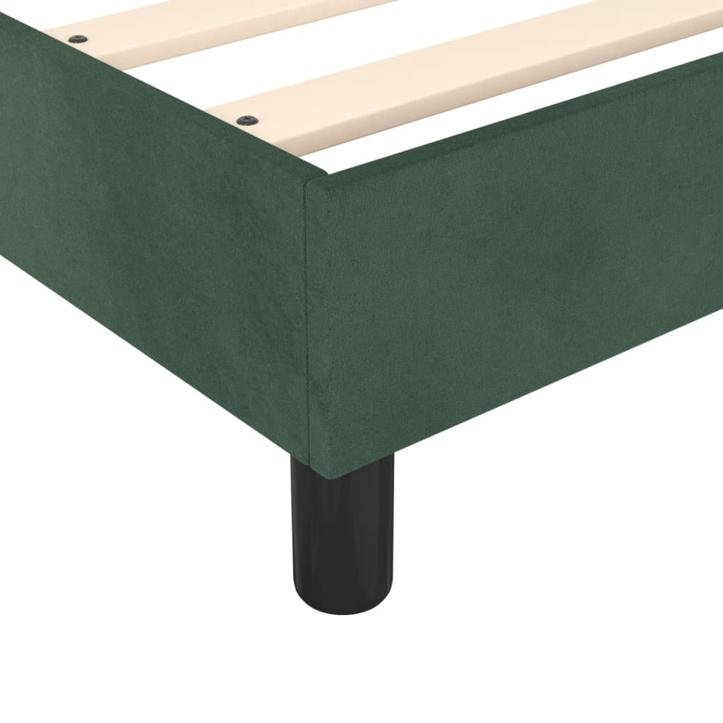 Lit simple | Lit Adulte | Sommier à lattes de lit Vert foncé 100x200 cm Velours841977 - 7