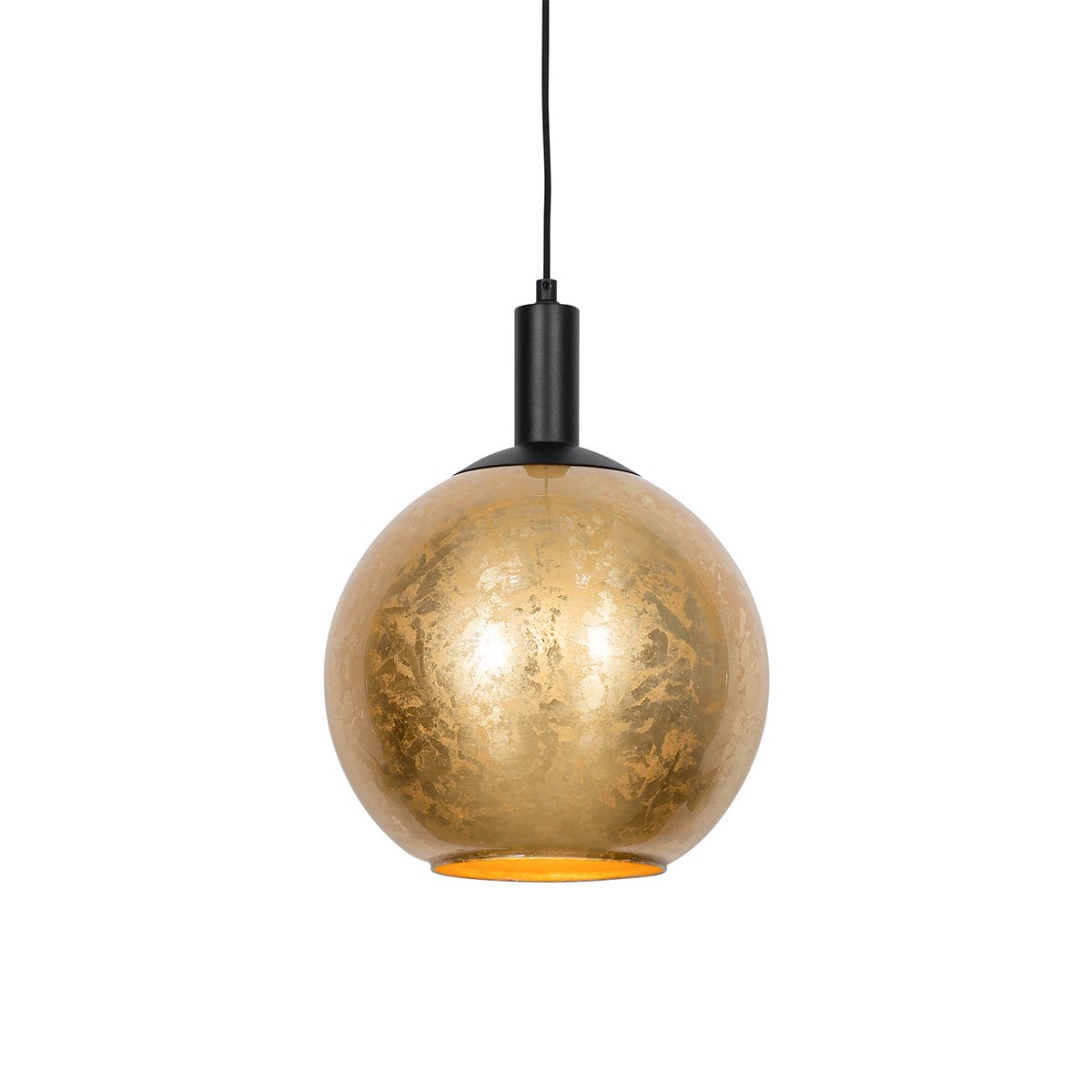 Qazqa designerski lampa wisząca - Bert - złoty/mosiężny, okrągły, max. 40w, kompatybilny z żarówką LED, e27, 30cm oświetlenie