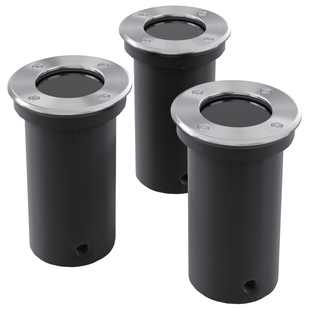 Vidaxl Focos Led Empotrables De Suelo De Jardín Redondos 3 Uds , Leroy Merlin