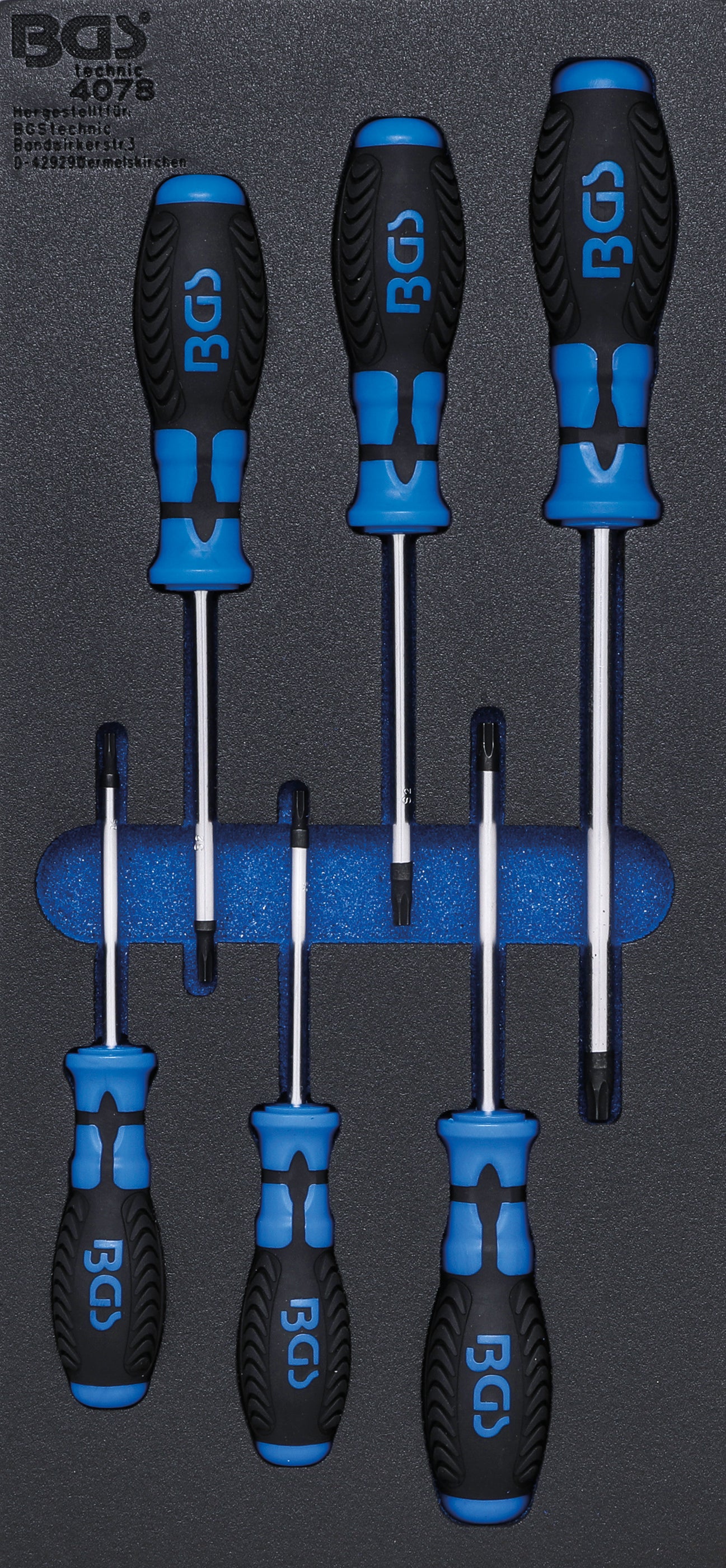 Bandeja para carro 1/3: Destornilladores perfil en T (para Torx) | 6 piezas