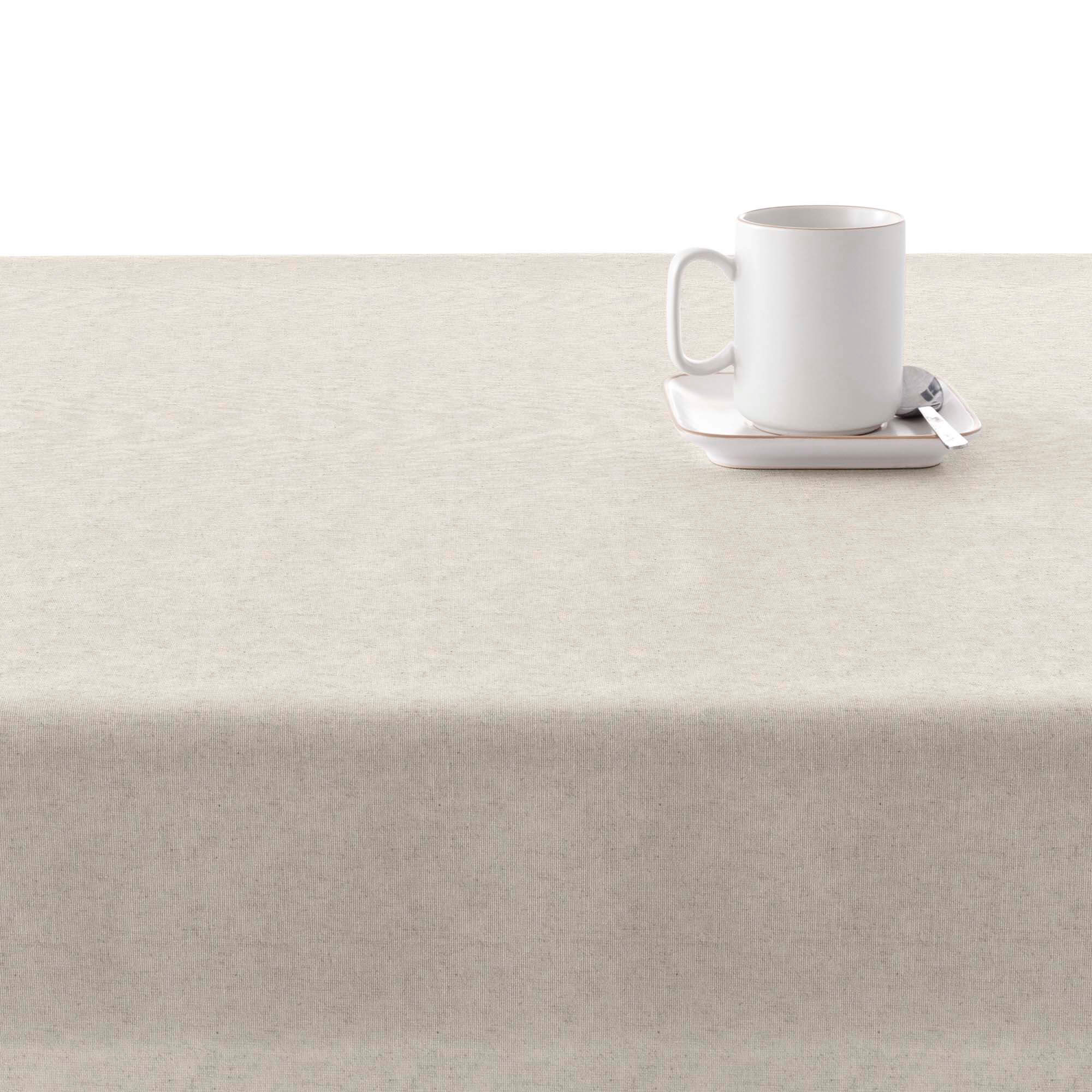 Mantel antimanchas XL Liso lino 101 100% algodón - 100x300 cm - 6