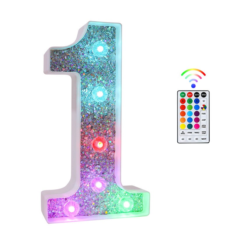 Świecące Cyfry Alfabet Świetlny Lampa LED Litera Światła Cyfry Dekoracyjne Zasilane Bateriami do Przyjęć Weselnych Dekoracji Domu (1)