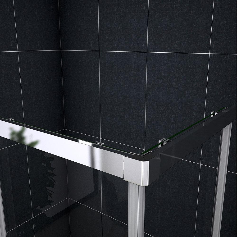 Océan Cabine De Douche 76x110x195cm En 6mm Verre Anticalcaire Porte De Douche Coulissante L'ccès D'angle - 4