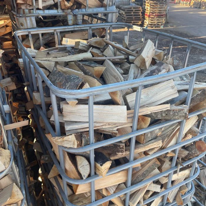 Box 1,50 stères de 30cm bois de chauffage - palette de bois coupé fendu de 1,05m3 chêne / hêtre / Châtaigniers - 5