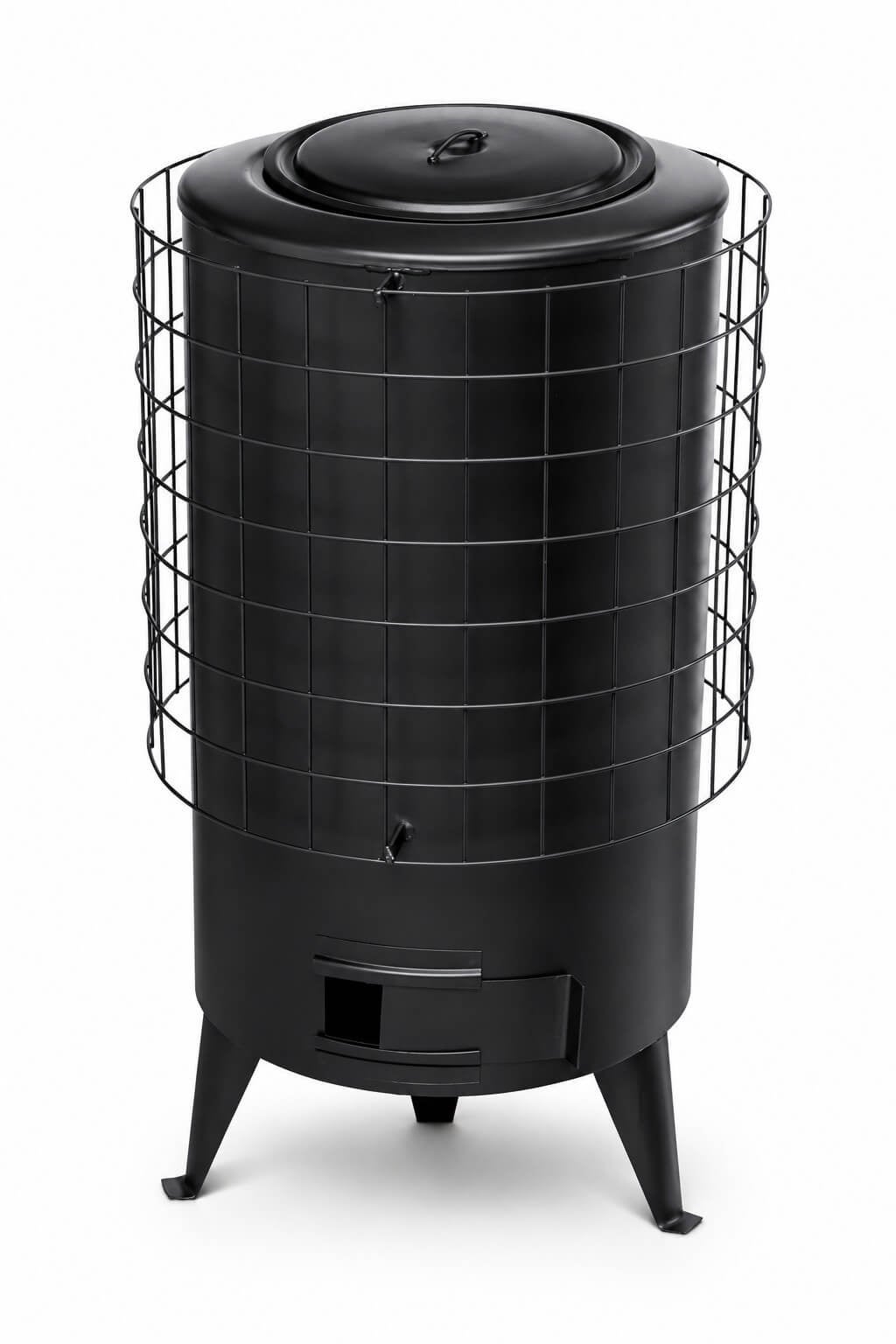 Estufa de Leña Circular Nº4 Campera de 8,8 kW Negra - GARCÍA
