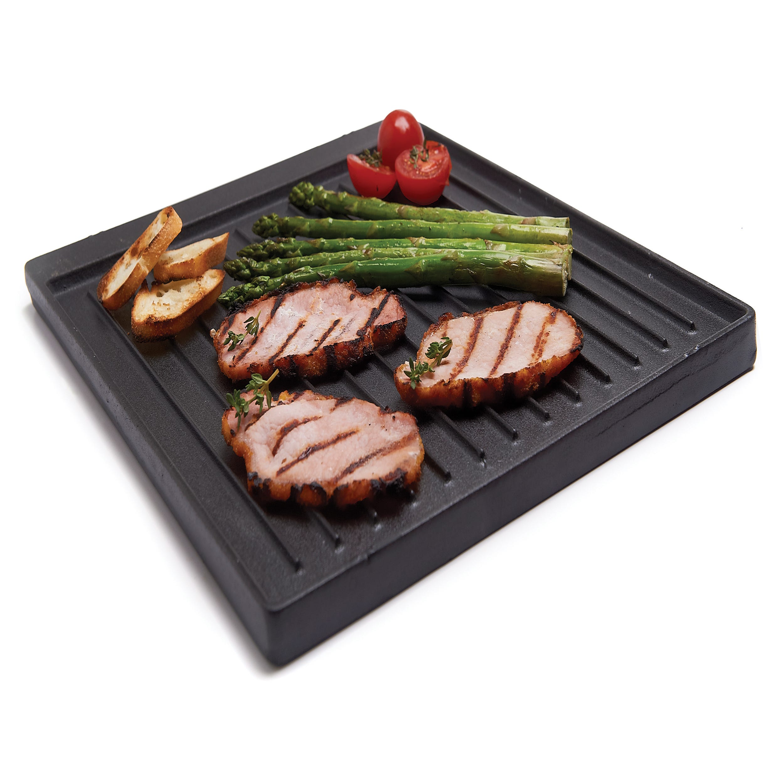 Plaque de cuisson pour barbecue en fonte 27.3x2x37 cm - 2