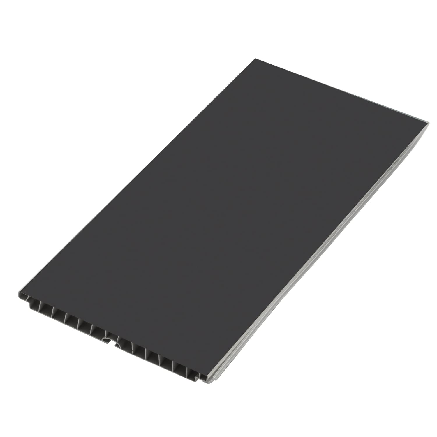 Plinthe de cuisine - Profilé de plinthe en PVC L 2,5m + Accessoires (2 Cornières 90° + 1 Joint) Fabriqué en Italie (Couleur:Noir, H : 100mm) - 4