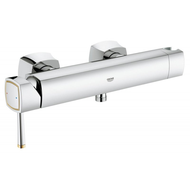 Baterie dus Grohe 23316IG0, Grandera, 1/2'', aparenta, crom / auriu