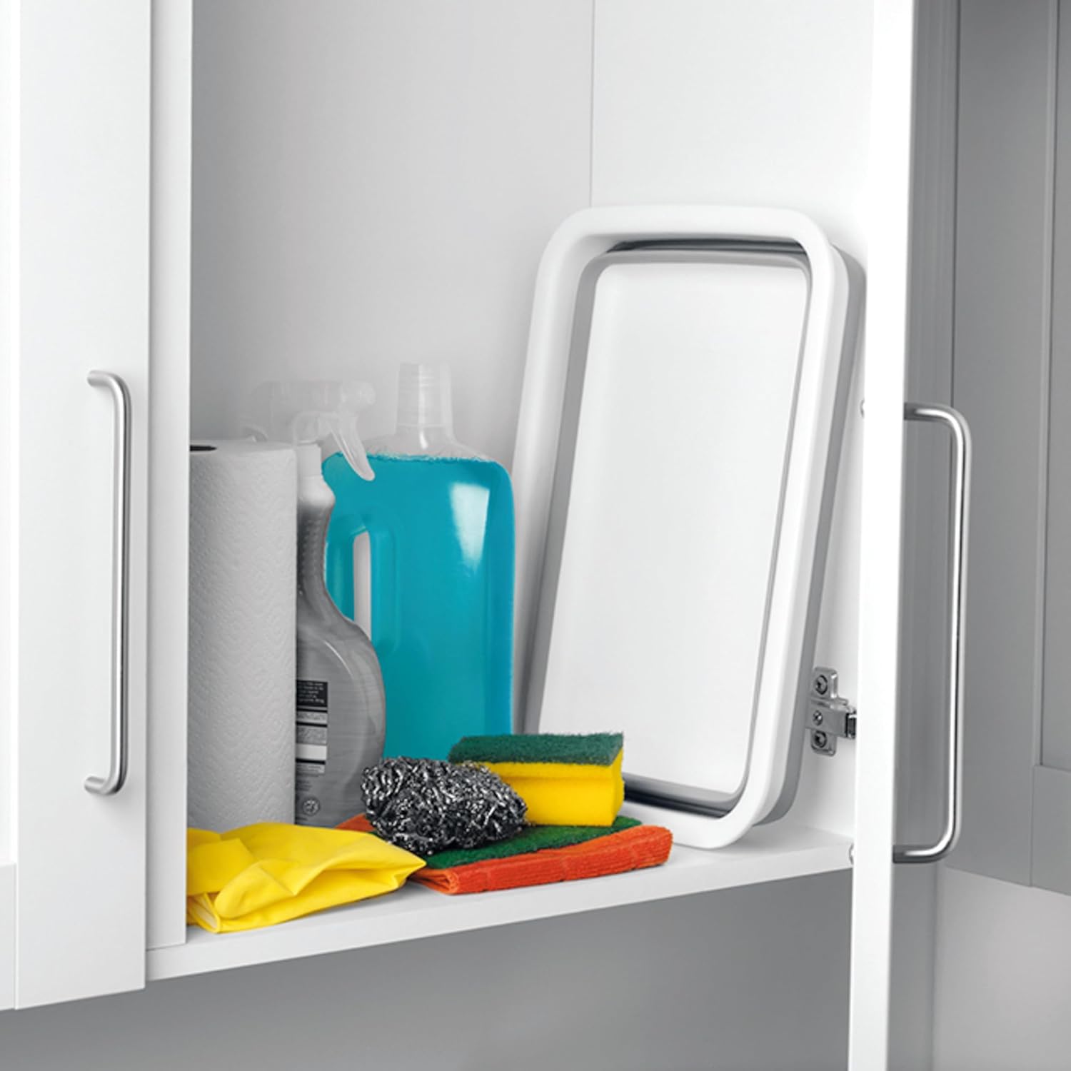 Bassine Pliable 6.2L, Grande Bassine Plastique Rétractable, Cuvette Portable pour Vaisselle/Linge/Camping, Design Rectangulaire Gain de Place, Gris - 6