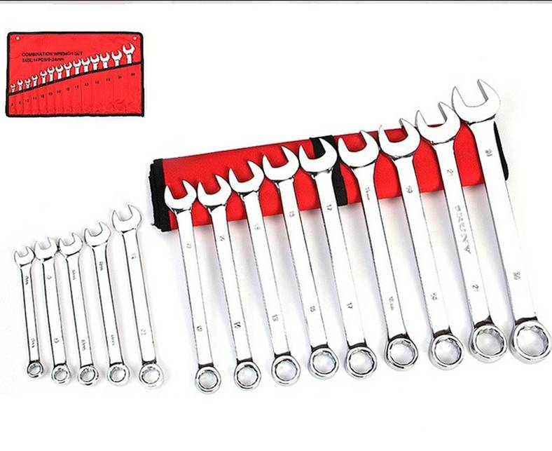 HEYOUTH Ensemble 15 Clés à Fourche Crowfoot 1/2 & 3/8 Métriques 8-24 Mm – Coffret Clés à Tuyauter Pour Espaces Difficiles
