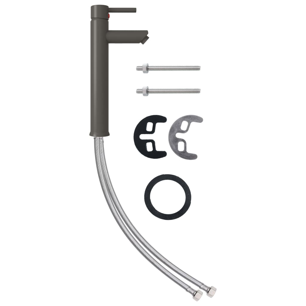 Maison Exclusive - Lavandino con Rubinetto e Piletta in Vetro Temperato Satinato - 5