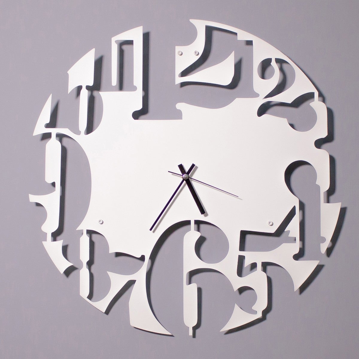 Reloj De Pared N Meros Metal Blanco Epikasa Leroy Merlin