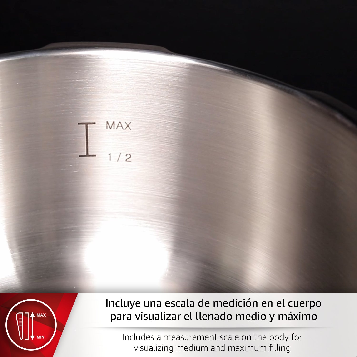 Magefesa EasyClick - Juego de Ollas Express Rápida 4 y 6L, Acero Inoxidable 18/10, Todo Tipo de Cocinas, Inducción, 2 Modos de Presión - 6