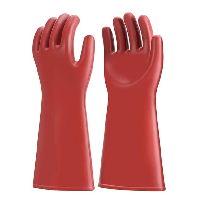 Gants Electricien, 12KV Gants Isolants Gants De Protection électriques, Classe 00 Haute Tension Caoutchouc Gant Electricien Isolant Gants Isolés