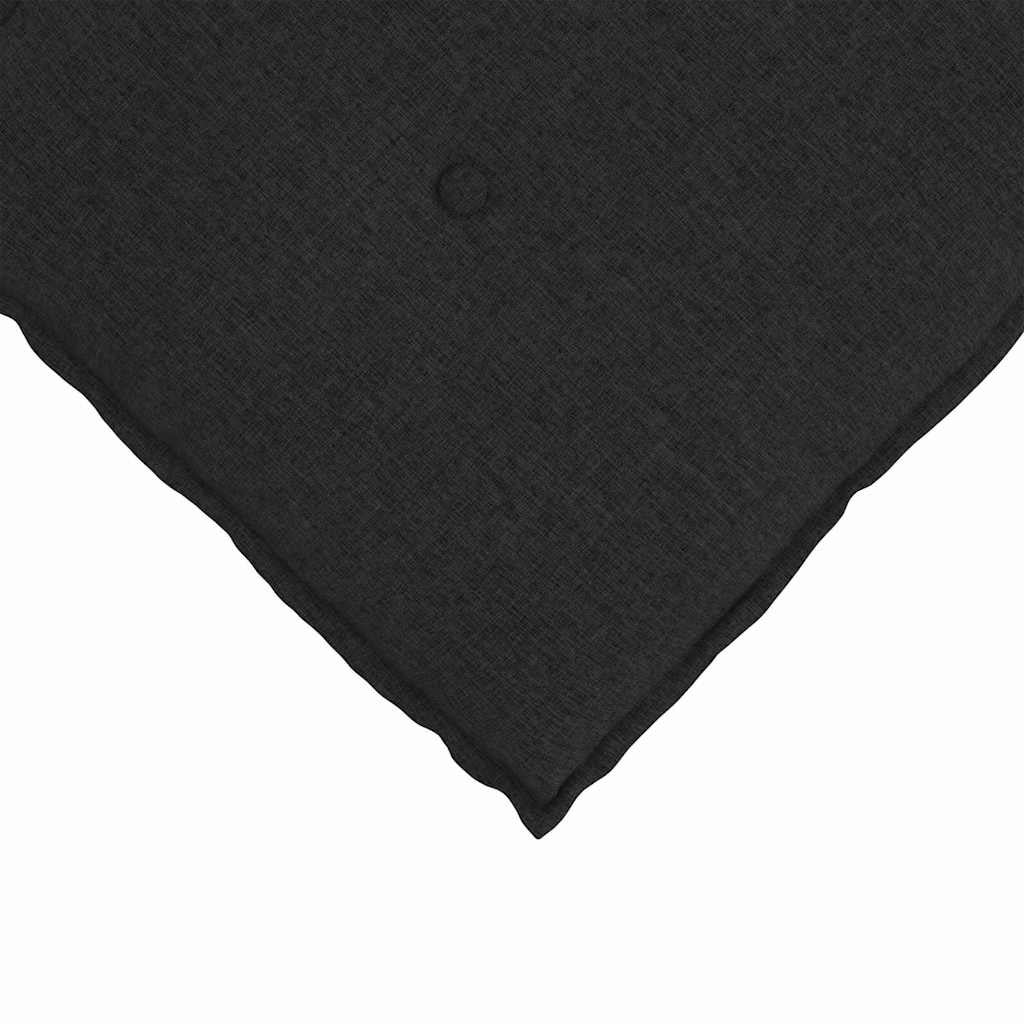 Coussin de Dos Noir 160 x 19 x 50 cm tissu vidaXL - 7