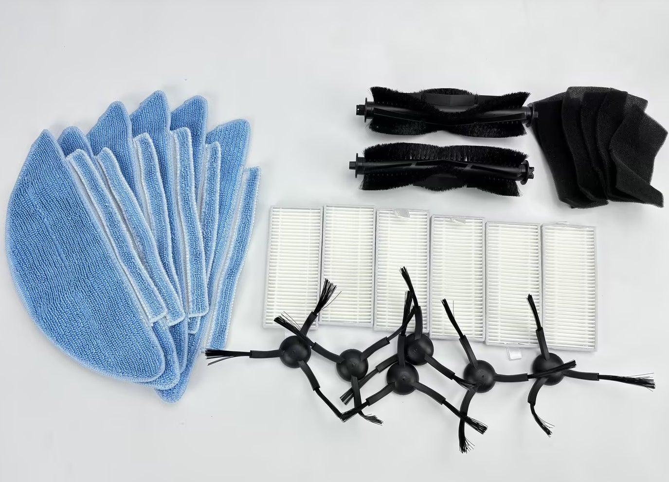 Wischtücher-Set Für Roboterstaubsauger – 4 Stück, Waschbar, Mikrofaser, Für Tikom L9000, Lubluelu SL60D U.a.