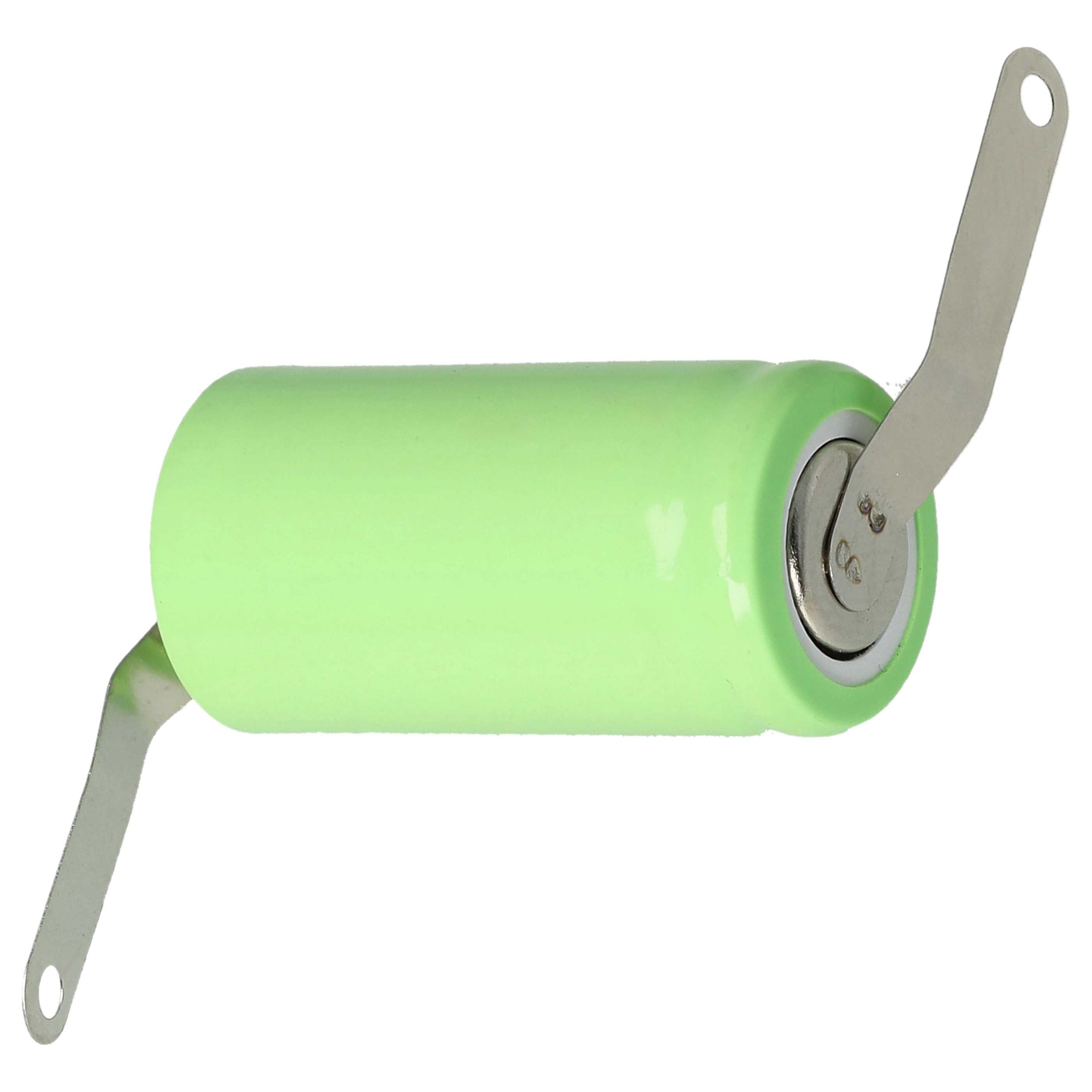 Vhbw Batterie Rechargeable 2/3AA NiMH 750mAh 1.2V Verte - Pour Modèles RC (voitures, Hélicoptères, Avions)