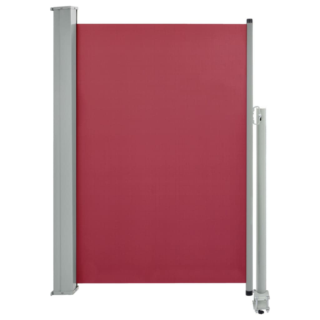 Toldo parasol | toldo lateral retráctil de jardín rojo 120x300 cm cfw310778