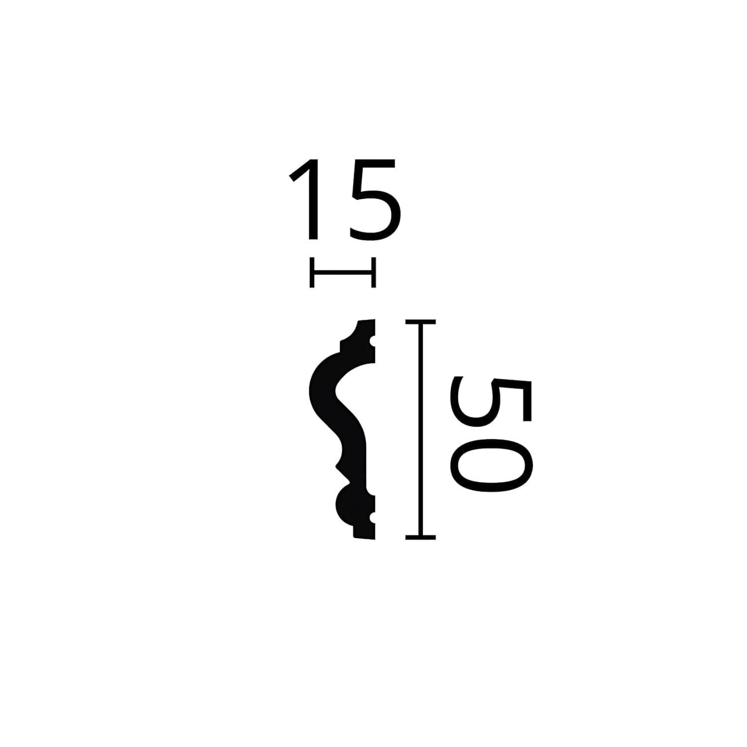 Moldura para pared NMC WALLSTYL WL11 Noel Marquet Friso 2 m - 3