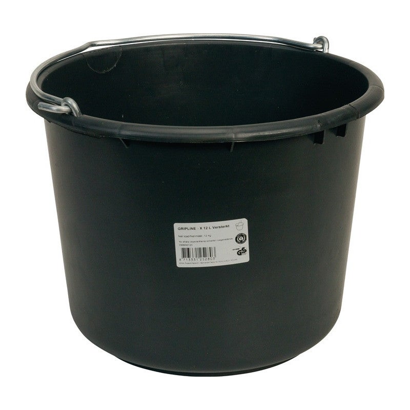 Seau de chantier GRIPLINE-X 12l lourd noir - 2