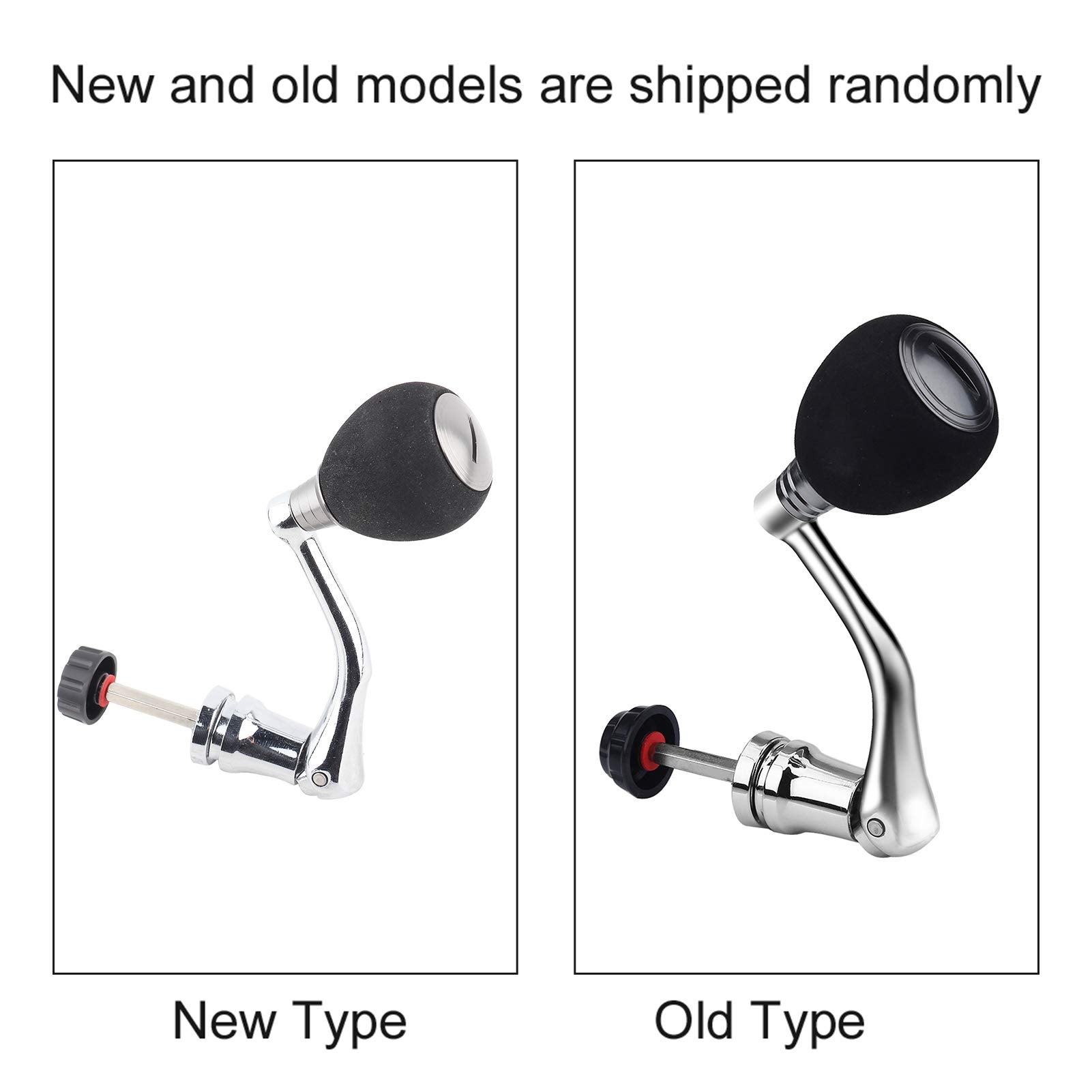 Maniglia di ricambio per mulinello Impugnatura a bilanciere in metallo per mulinello da pesca (2000 3000 misura media) - 5