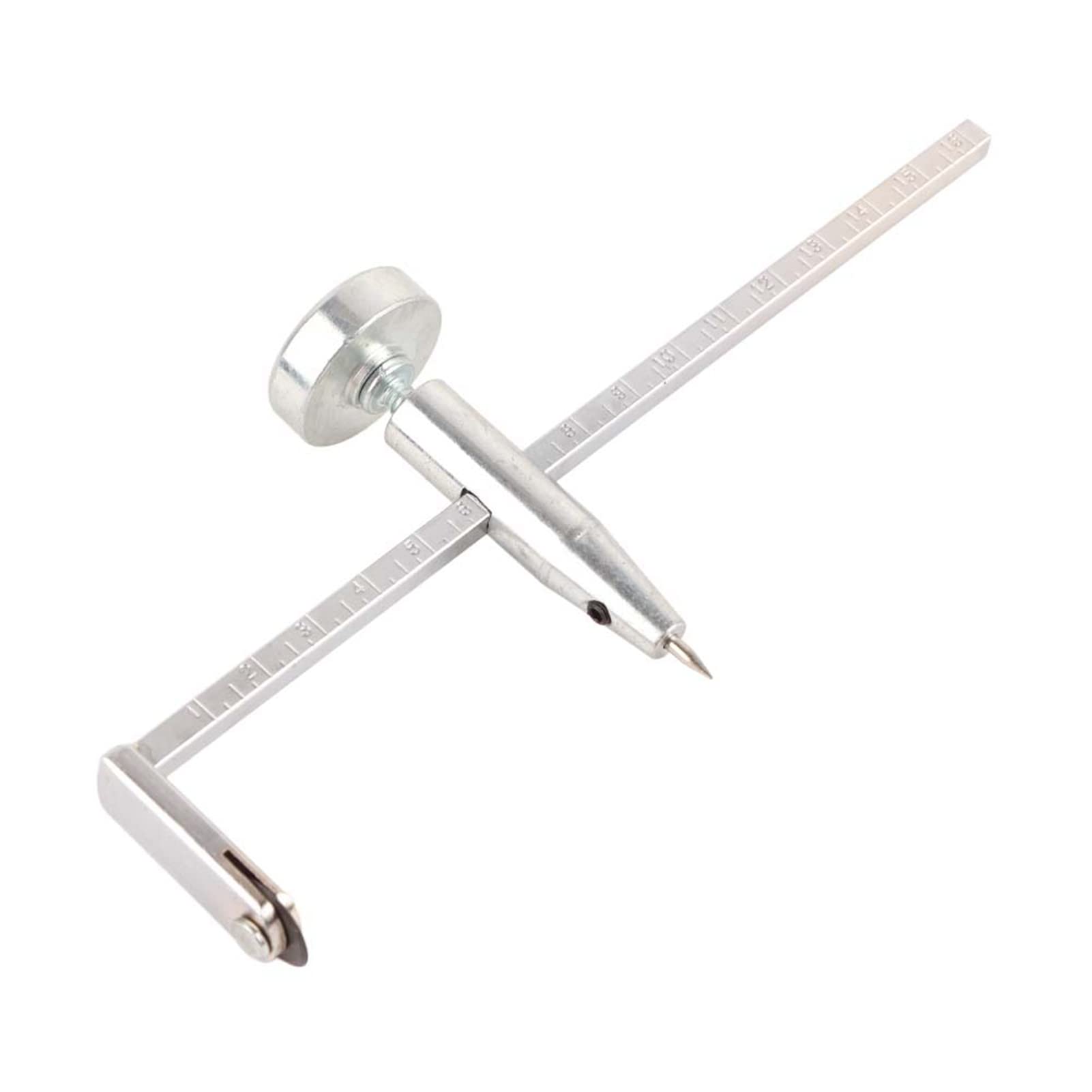 Compas à Découper Pour Plaques De Plâtre - Réglable De 30 à 400 Mm - Précision Professionnelle - Pointe Carbure Et Roue Métal - Graduation Jusqu’à 160 Mm - 13