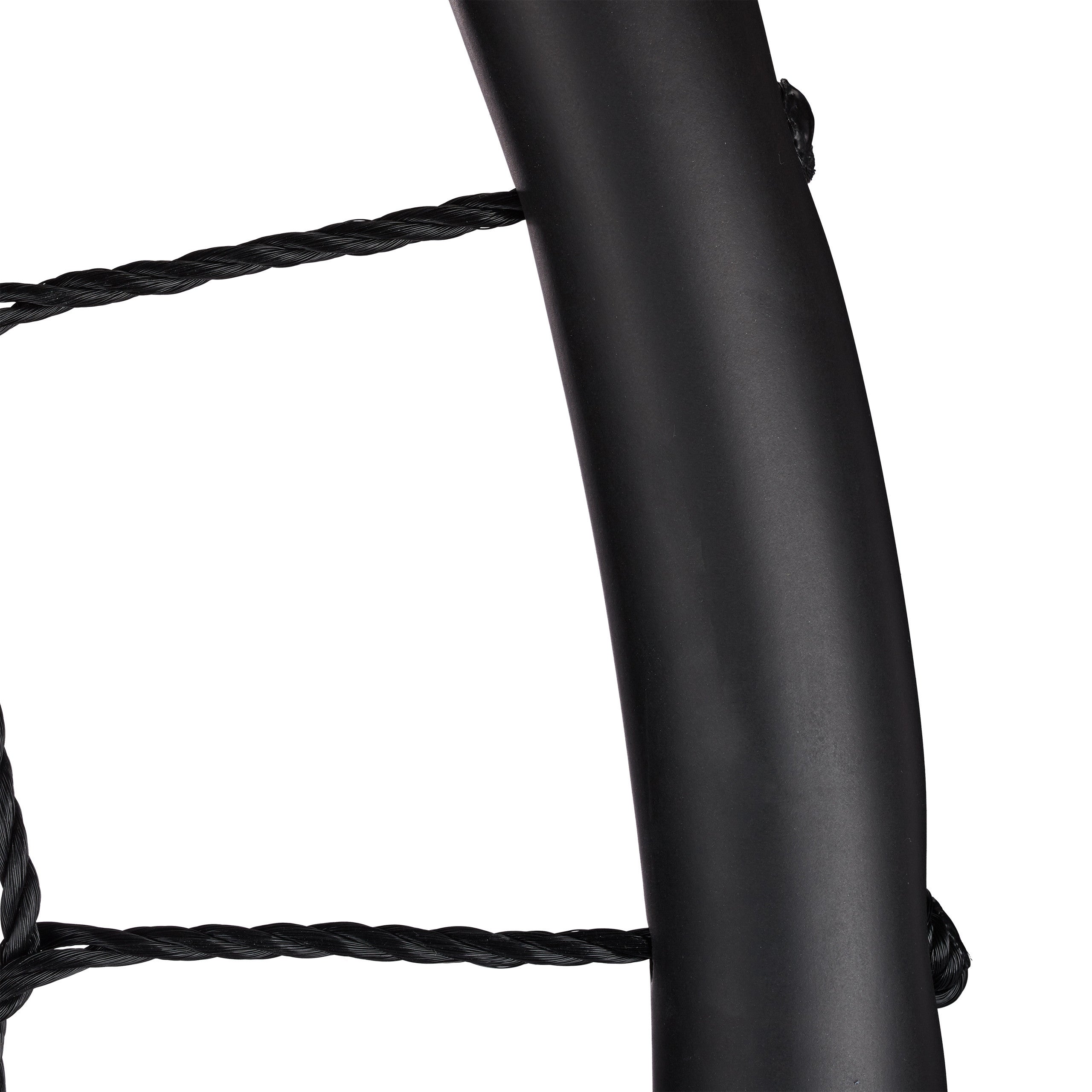 Balançoire nid d'oiseau maille filet 120cm à suspendre ajustable enfant adulte jardin extérieur 150 kg, noir, Relaxdays - 9