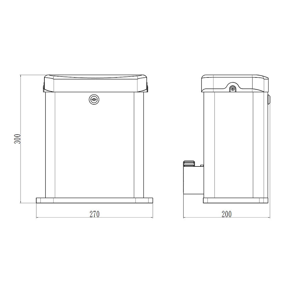 Kit de motorisation SLID'UP MC300 avec rails et galets pour portail coulissant 300 kg - 4